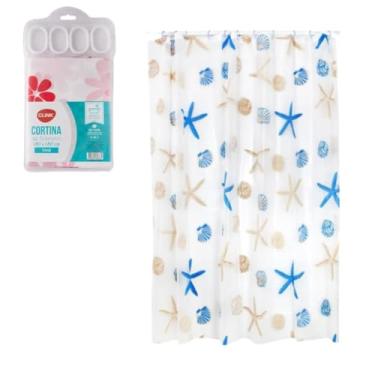 Imagem de Cortina de Banheiro Decorada Vinil – 180x180cm – Resistente à Água – Fácil de Limpar – Diversas Cores e Estampas | Cortina Box Banheiro | Impermeável