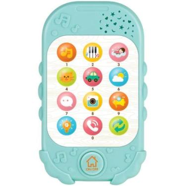 Imagem de Brinquedo para Bebe BABY Fone Celular C/SOM e LUZ - Braskit