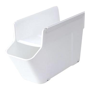 Imagem de AFXGUSD Carrinho de Rodízios Embaixo Da Mesa com Armazenamento Móvel para Bolsa, Caixa de PP Multiuso de Grande Capacidade com Rodízios Suaves, Adequado para, Branco, Tamanho real