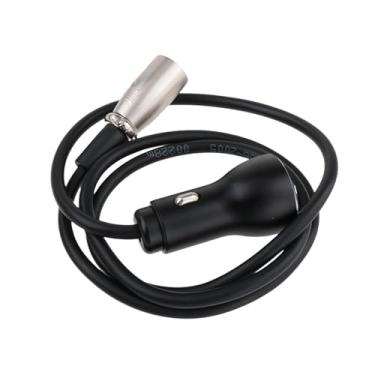Imagem de KiBcsLic Cabo adaptador de carregamento rápido XLR de 3 pinos para USB, portátil, universal, multiuso, resistente para veículos pequenos, cabo conversor USB de, com Display de Voltagem