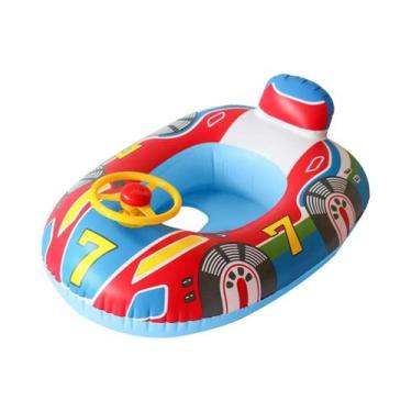 Imagem de Assento de Natação Infantil Inflável - Resistente a Rasgos com Buzina 
