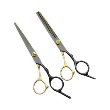 Imagem de Tesoura Profissional De Cabeleireiro Para Barbeiro, Tesoura De Desbast