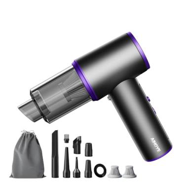 Imagem de Aihoye Mini aspirador de pó portátil sem fio, 20000PA Mini aspirador de ar 4 em 1, soprador de ar e bomba, aspirador de pó portátil com motor sem escovas para carro, casa, escritório, acampamento