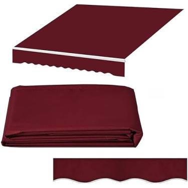 Imagem de Tecido De Substituição Para Abrigo De Sombra Solar 8' 10' 12' 15' 16' 20' Toldo De Substituição Lona Poliéster Cobertura De Toldo De Toldo Pano De Substituição, (19.6x8.2ft)6X2.5M