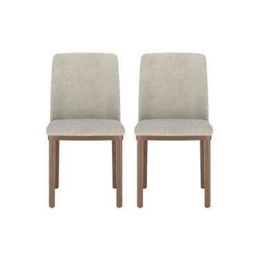 Imagem de Conjunto 2 Cadeiras para Sala de Jantar Kalina 2 Unidade - Natural - P