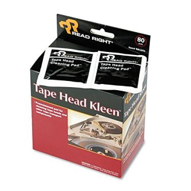 Imagem de Read Right Almofadas de limpeza Tape Head Kleen, 80 pastilhas por caixa (RR1301)