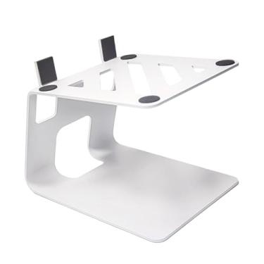 Imagem de BaotyJie Suporte de alto-falante de mesa Suporte de áudio Absorvente de choque Multiuso Elegante Almofada antivibração de alto-falante de mesa Estante, Branco