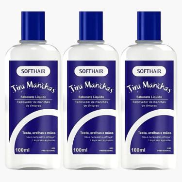 Imagem de Kit 3 Sabonete Liquido Tira Manchas Soft Hair Pele E Mãos Removedor De