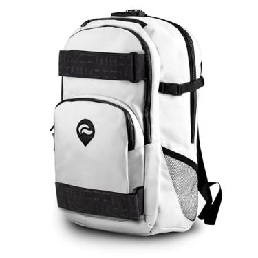 Imagem de Mochila Skunk Nomad Skaters – à prova de odor – à prova d'água – com trava de combinação, Laptop, Branco, Large