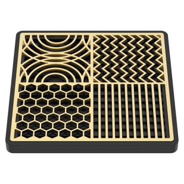 Imagem de Bandeja transparente para fazer cubos de gelo, artesanato moderno para coquetéis e carimbos de gelo Bourbon em 5 segundos, carimbo de cubo de gelo personalizado de latão padrões rápidos acessórios de