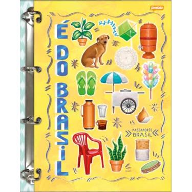 Imagem de Jandaia - Caderno Argolado Cartonado College Passaporte Brasil 80 folhas