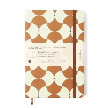 Imagem de CADERNETA CICEROS BOSSA NOVA SEM PAUTA 14X21 BOEMIA CARAMELO