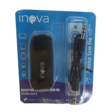 Imagem de Adaptador Receptor Bluetooth Veicular Audio P2 Usb Som Carro - INOVA63