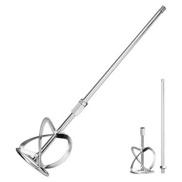 Imagem de Cabeça de mistura de concreto, acessórios de broca para misturador de cimento ou tinta, acessórios exclusivos para misturador M14, cabeça de mistura S segmentada, 23,63 polegadas (1 peça)