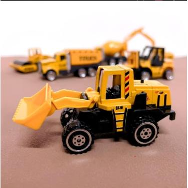 Imagem de Kit 6 Mini Carrinhos Bombeiro e Polícia – Brinquedo de Construção Resistente Amarelo