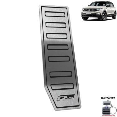 Imagem de Descanso de Pé T-Cross R-Line Gravação em Preto