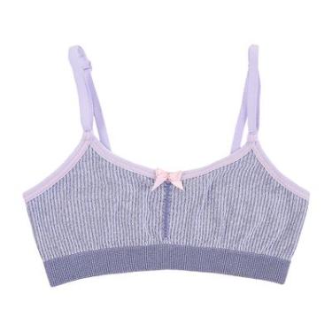 Imagem de Sutiã Infantil sem Costura Canelado DelRio F4005 Lilás GG