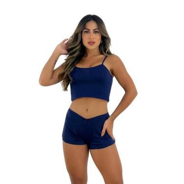 Imagem de Short doll liso suede baby doll confortável pijama feminino - Genérica