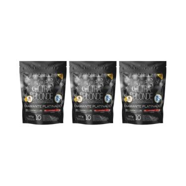 Imagem de Po Descolorante Probelle 300G Diamante Platinado - Kit C/3Un