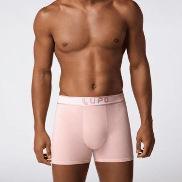 Imagem de Cueca Lupo Boxer Algodão com Elastano 784-065, Rosa, GG