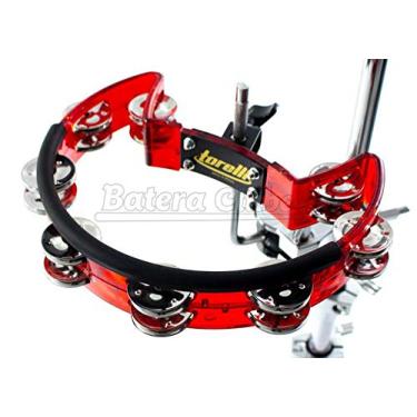 Imagem de Pandeirola Torelli TP323 Meia Lua Red com Presilha para fixar em ferragens