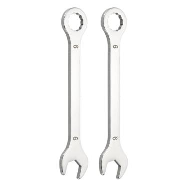 Imagem de HARFINGTON 2 peças mini chave de combinação superfina 9 mm métrica caixa de 12 pontos e chave inglesa de extremidade dupla de aço inoxidável de extremidade aberta para reparo de móveis de tubos