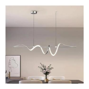 Imagem de Luminárias pendentes modernas para sala de jantar Iluminação elegante para mesa de ilha Decoração para casa Lâmpadas internas para cozinha e quarto para sala de jantar