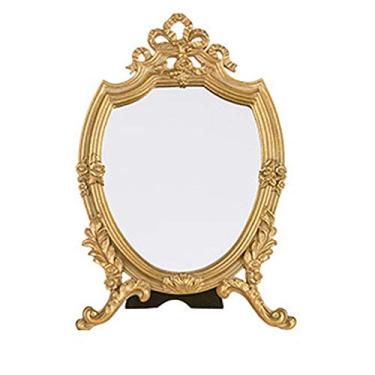 Imagem de Espelho de maquiagem retrô nórdico espelho de maquiagem espelho de maquiagem redondo decorativo para meninas espelho de maquiagem quarto espelho de banheiro adequado para viagens, maquiagem