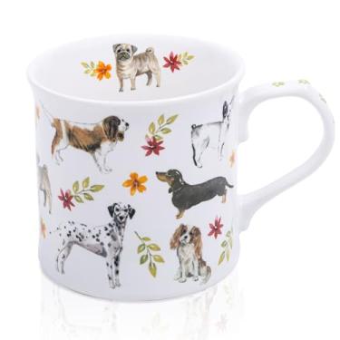 Imagem de Caneca de café fofa para cães, 473 ml, caneca de chá de café New Bone China, presente de feriado e aniversário para mulheres, amantes de cães, mães de cães e melhores amigas, projetada na Inglaterra