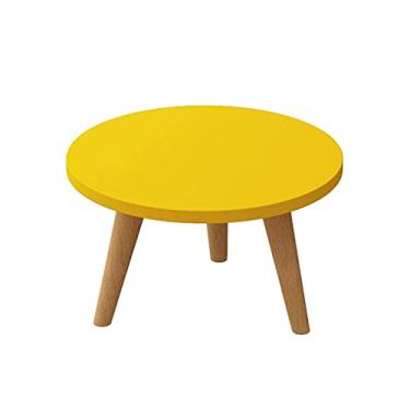 Imagem de Mesas de café, mesa de café, mesa de centro doméstica, mesa de centro industrial, mesa de coquetel, usada no quarto, sala de estar, varanda, prateleira redonda, prateleiras de armazenamento (Cor :