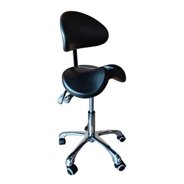 Imagem de JMYSD Banqueta ergonômica dividida para dentista, cadeira dentária, altura ajustável para hospital, laboratório, salão, escritório, casa, C1