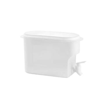 Imagem de 3L Suqueira Plástica Com tampa Para Geladeira Com Torneira Capacidade 3 Litros Para Agua Saborizada(1)