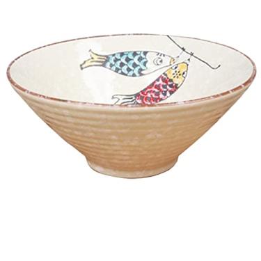 Imagem de WYUYIWH Tigela criativa tigela de ramen de cerâmica grande Ajisen tigela de macarrão de carne bovina de consumo comercial tigela de macarrão sopa (Cor: 12)