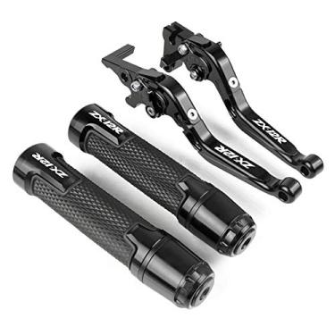 Imagem de Para Kawasaki ZX12R ZX-12R 2000 2001-2005 Acessórios de motocicleta Alça de freio Alavancas de embreagem de freio ajustáveis Punhos de extremidade de mão Alavanca de embreagem de freio de motocicleta