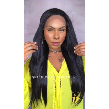 Imagem de Peruca Lace Front Fibra Premium Gogo Girl GL 100 Preta - Cia dos Cabel