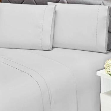 Imagem de Lençol Solteiro Elástico 180 Fios 100% Algodão Premier - Andreza Enxov