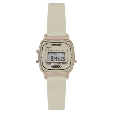 Imagem de Relógio Mormaii Feminino Ref: Mo13722e/8x Retangular Vintage Digital Rosé