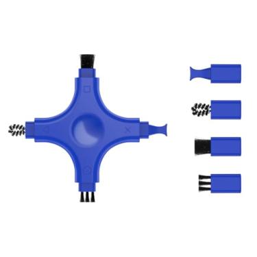 Imagem de CODOGOY Kit de limpeza para iPhone Ferramenta de reparo e restauração de porta Ferramenta de limpeza de escova macia adequada para todos os dispositivos, azul