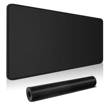 Imagem de HGWALP Tapete de mouse grande para jogos estendido XXL tapete de mouse pad de mesa longo com bordas costuradas para teclado, casa, escritório, jogos, trabalho, mesa grande (90 x 15,7 pol, 90 x 40