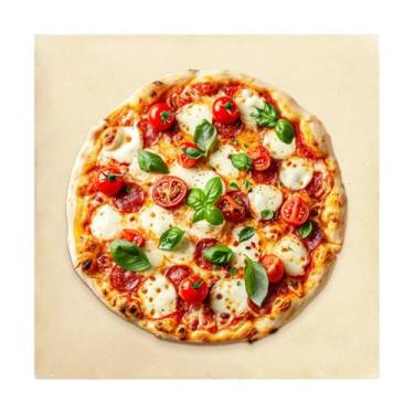 Imagem de Pedra Refratária Para Pizza 30 X 30 Quadrada Placa Cordierita 1,5cm Antonow