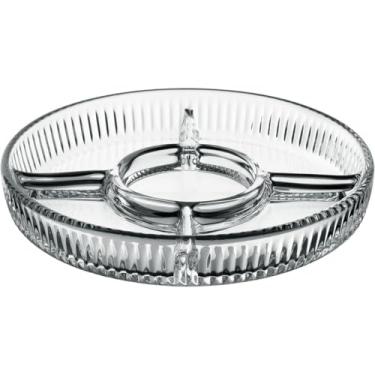 Imagem de PETISQUEIRA HOME&CO COM 4 DIVISOES VIDRO 3x23x23cm TRANSPARENTE TÁBUA DE FRIOS