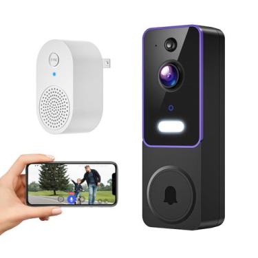 Imagem de Timbre de Video Inalámbrico MeshSear con Detección AI y Audio Bidirecc