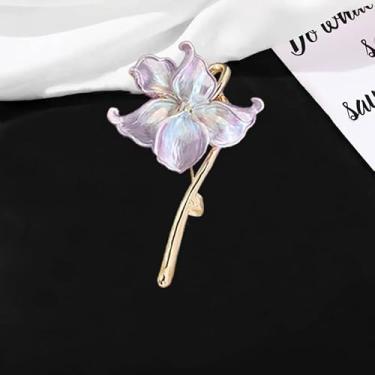Imagem de Broche de flor dourada para mochilas, broches de esmalte para mulheres, broche de lapela para terno, jaqueta, cachecol, casaco, vestido, festa, casamento, decoração, joias modernas, acessório de