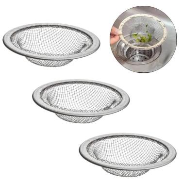 Imagem de Ralinho Japonês Para Pia Lavatório Tanque Inox Médio 03 Un