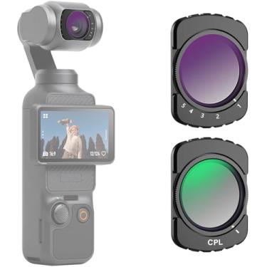 Imagem de ALILUSSO Filtro magnético PL + filtro variável ND2-32 compatível com acessórios DJI Osmo Pocket 3 Creator Combo