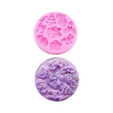 Imagem de Molde De Silicone De Natal Para Fondant, Açúcar, Cupcake, Artesanato D