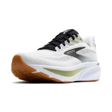 Imagem de Brooks Tênis de corrida masculino Ghost 17 Neutral, Branco/preto/chá, 10.5