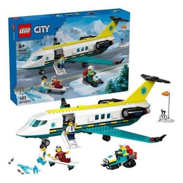 Imagem de Lego 60465 City  Avião Resgate Ambulancia Aérea Emergencias  403 peças