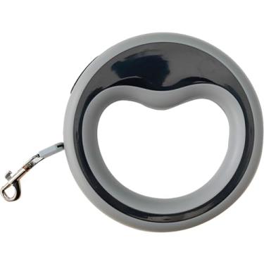 Imagem de Guia Retrátil para Cães, Corda 2.5m, Suporta até 15kg, com Botão de Segurança, Ideal para Passeios e Viagens (Preto)