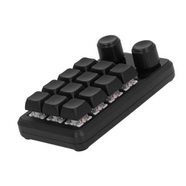 Imagem de Eujgoov Mini Teclado para Jogos, Teclado Mecânico para Jogos, Luz RGB Com Uma Mão, Teclado Macro Programável, Interruptor Azul